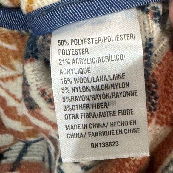 Idyllwind Aztec Boho Southwestern Shacket Jacket Coat L NWT Miranda Lambert - Picture 8 of 8